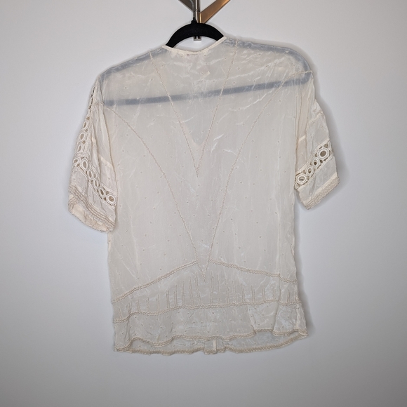 Sundance Ivory Top with Embroidery| Size xs - Picture 6 of 6